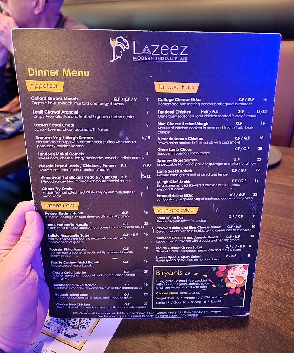Menu Lazeez Modern Indian Flair-1