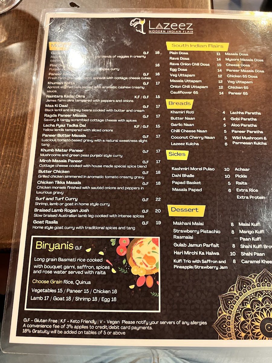Menu Lazeez Modern Indian Flair-4