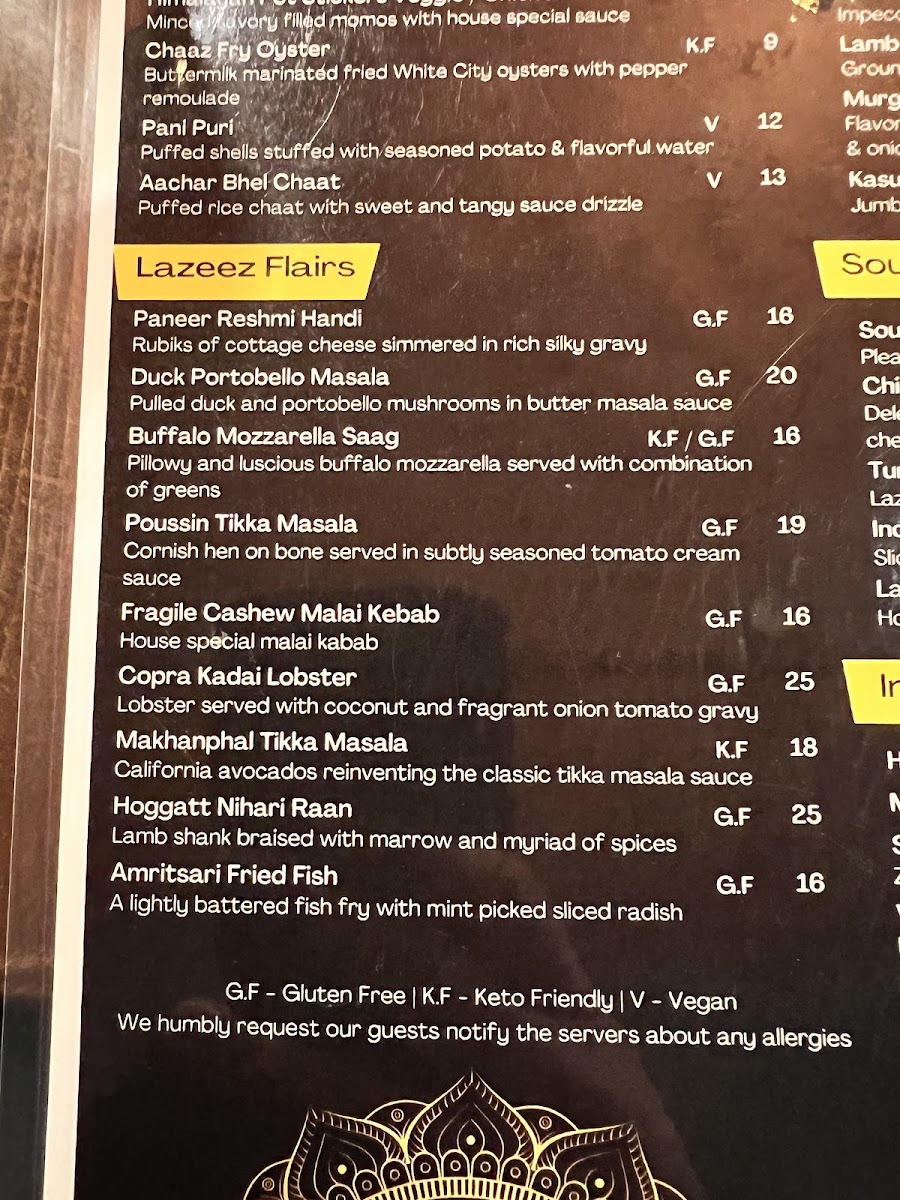 Menu Lazeez Modern Indian Flair-7