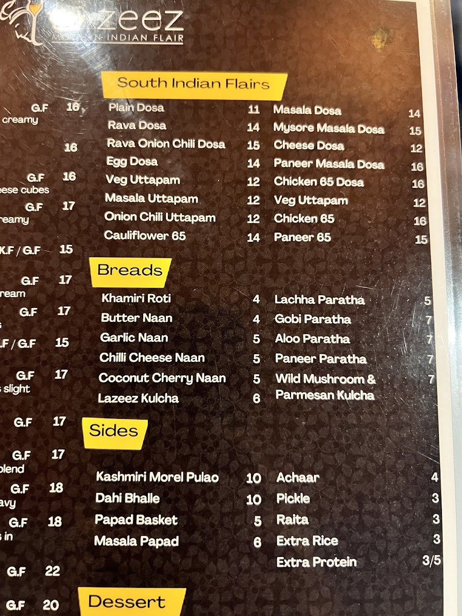 Menu Lazeez Modern Indian Flair-9